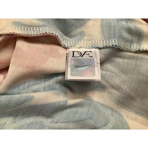 DIANE von FURSTENBERG ”KADEN” KNIT SILK FLORAL PRINT OVER THE HEAD STYLE DRESS 8 - Picture 7 of 11